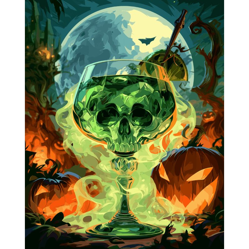 Geesten van Halloween - Diamond Painting