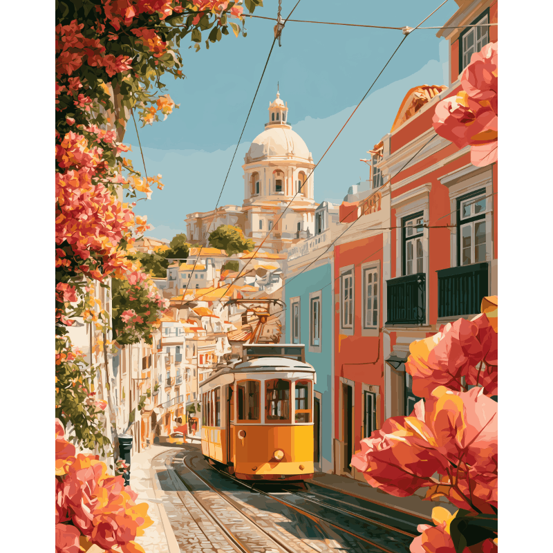 Kleuren van Lissabon 2 - Diamond Painting