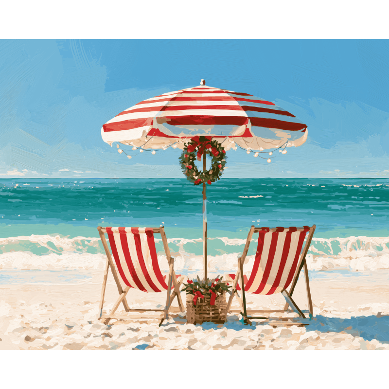 Kerst in het paradijs - Diamond Painting