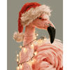 Roze kerstgeest - Diamond Painting