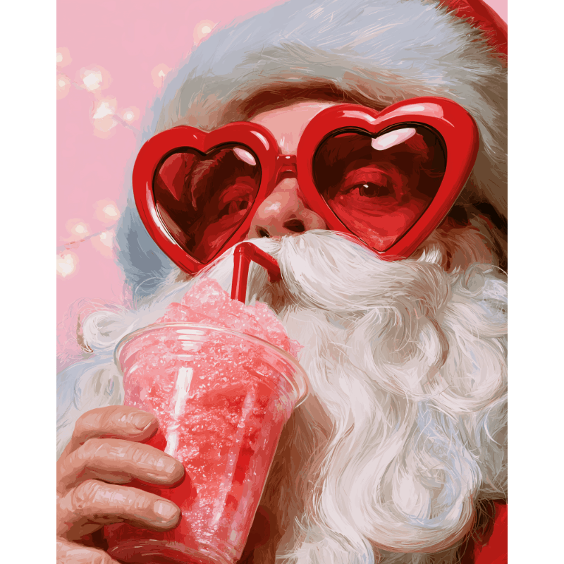 Coole Kerstman - Diamond Painting