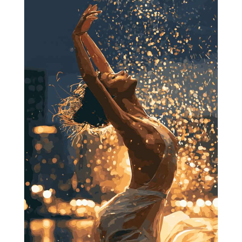 Gouden dans - Diamond Painting