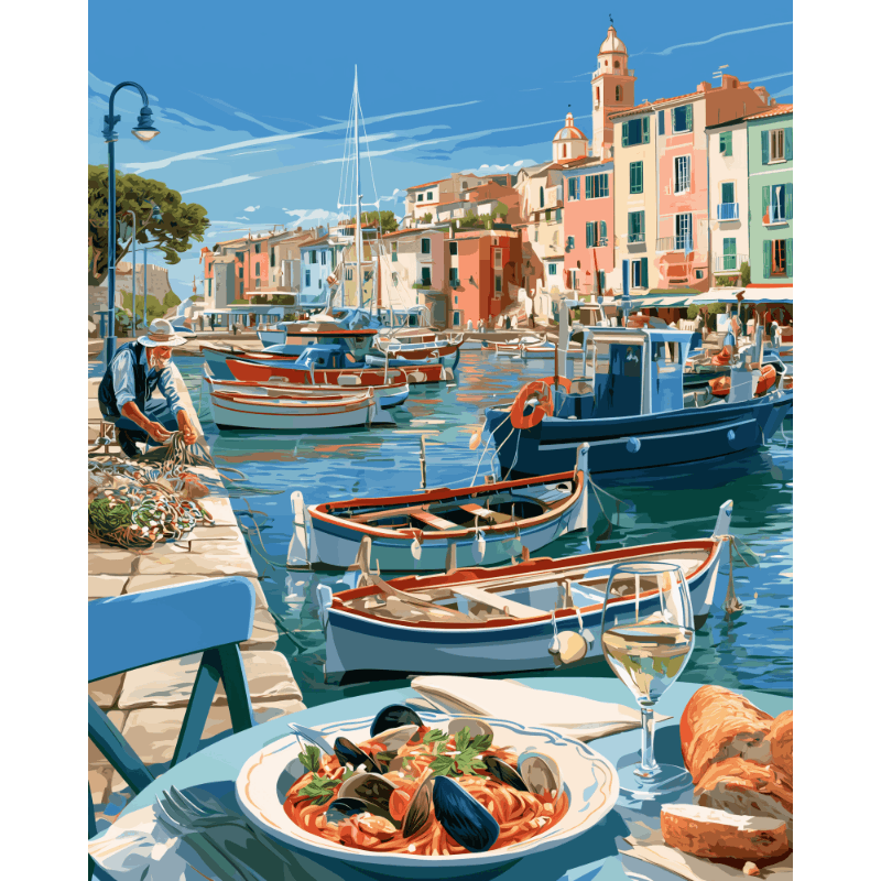 Rustige haven - Diamond Painting