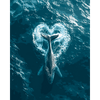 Hart van de oceaan - Diamond Painting