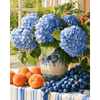 Hortensia hemel - Diamond Painting