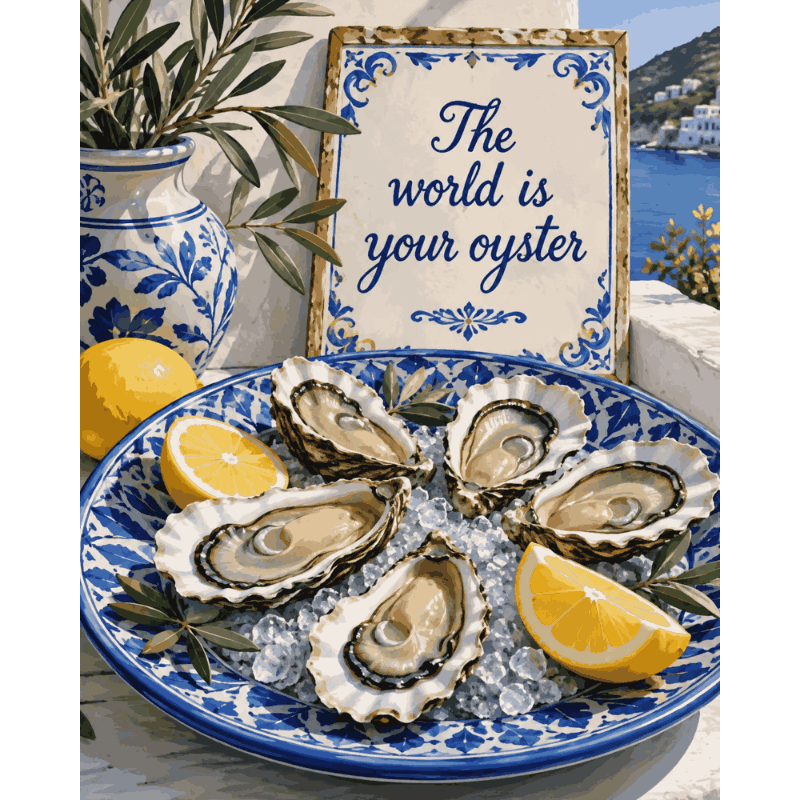 Als het leven je oesters geeft - Diamond Painting