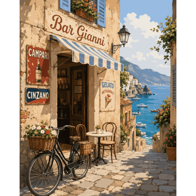 Italiaanse Rivièra - Diamond Painting