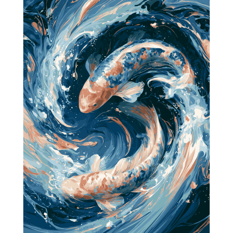 Koi dans - Diamond Painting