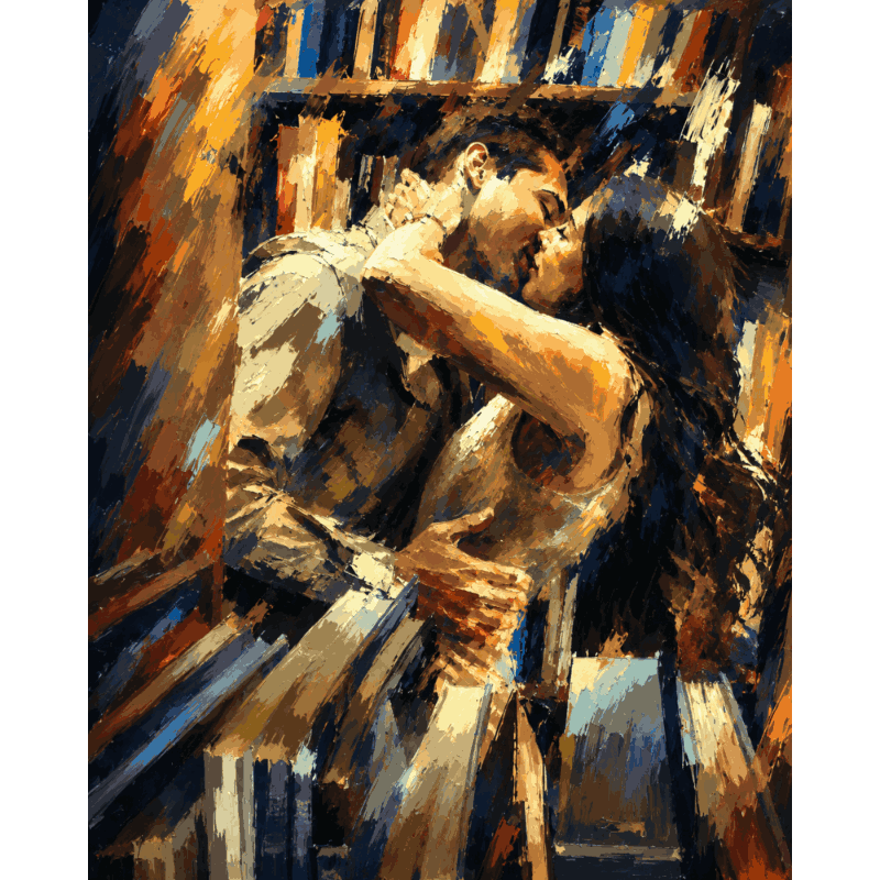 Liefde tussen pagina's - Diamond Painting