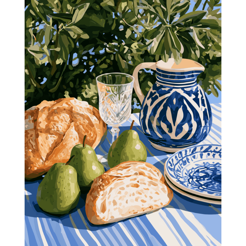 Mediterrane ochtend - Diamond Painting