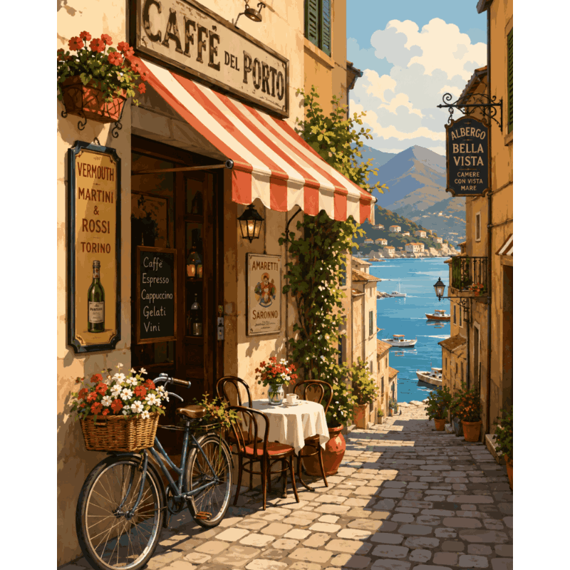 Ochtend in Italië - Diamond Painting