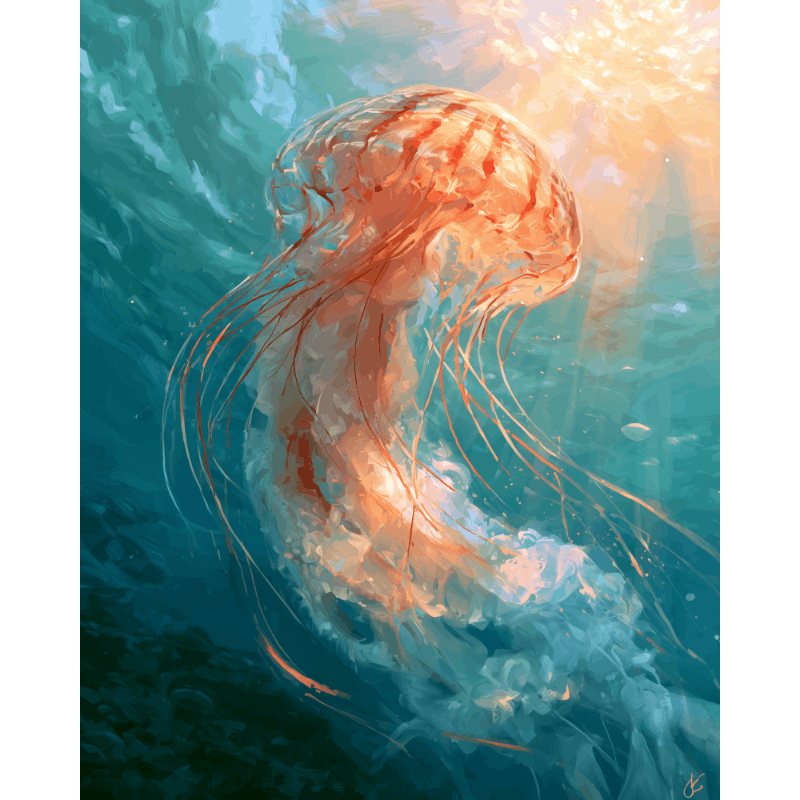 Oceaan gloed - Diamond Painting