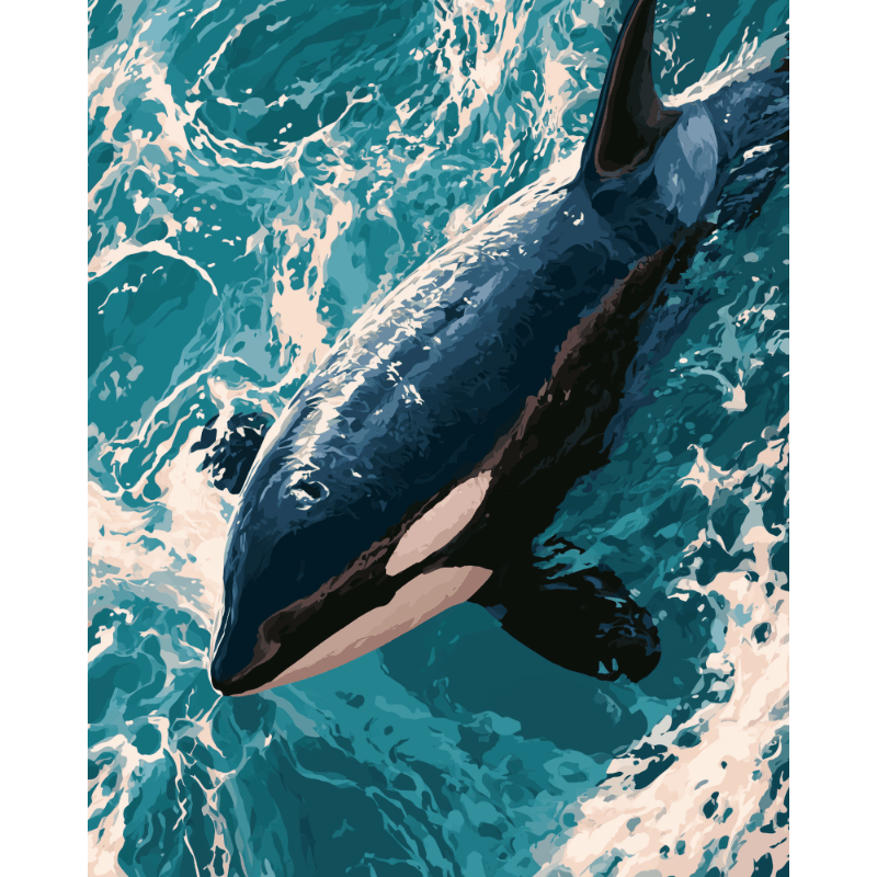 Orca liefde - Diamond Painting