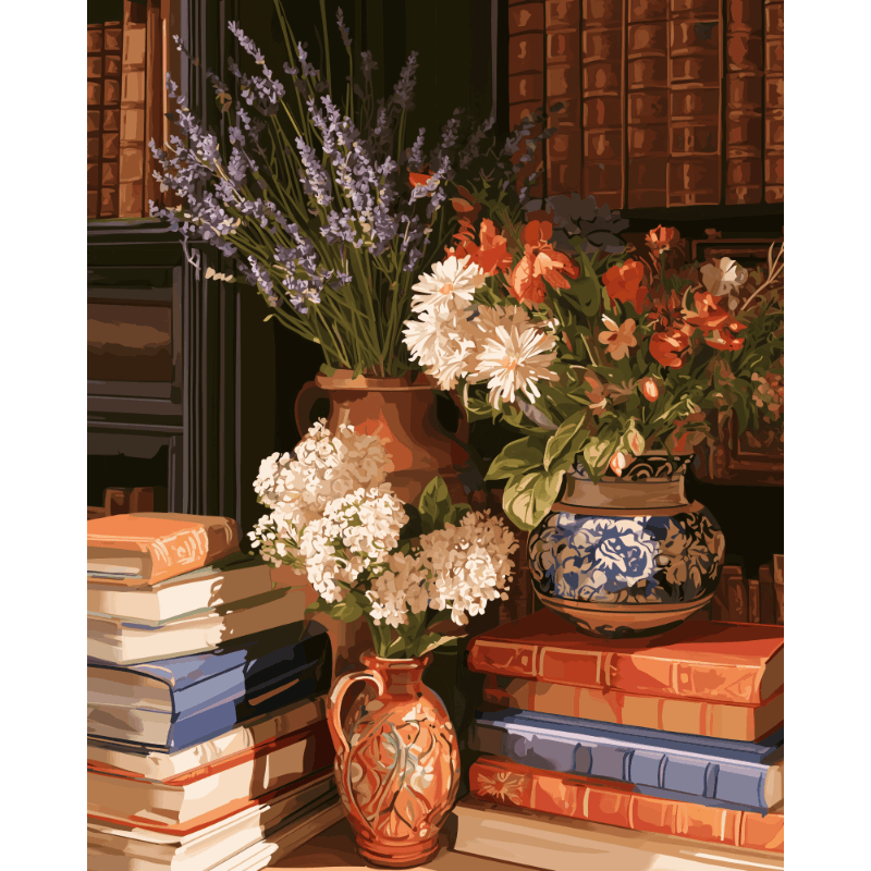 Pagina's & bloemblaadjes - Diamond Painting