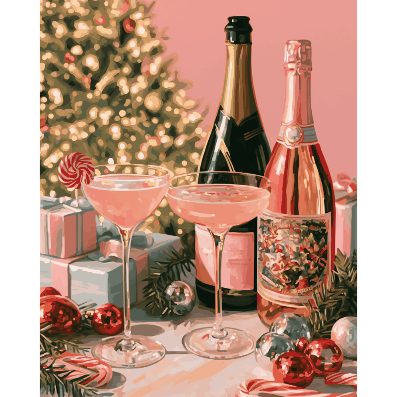 Rosé Holiday - Diamond Painting