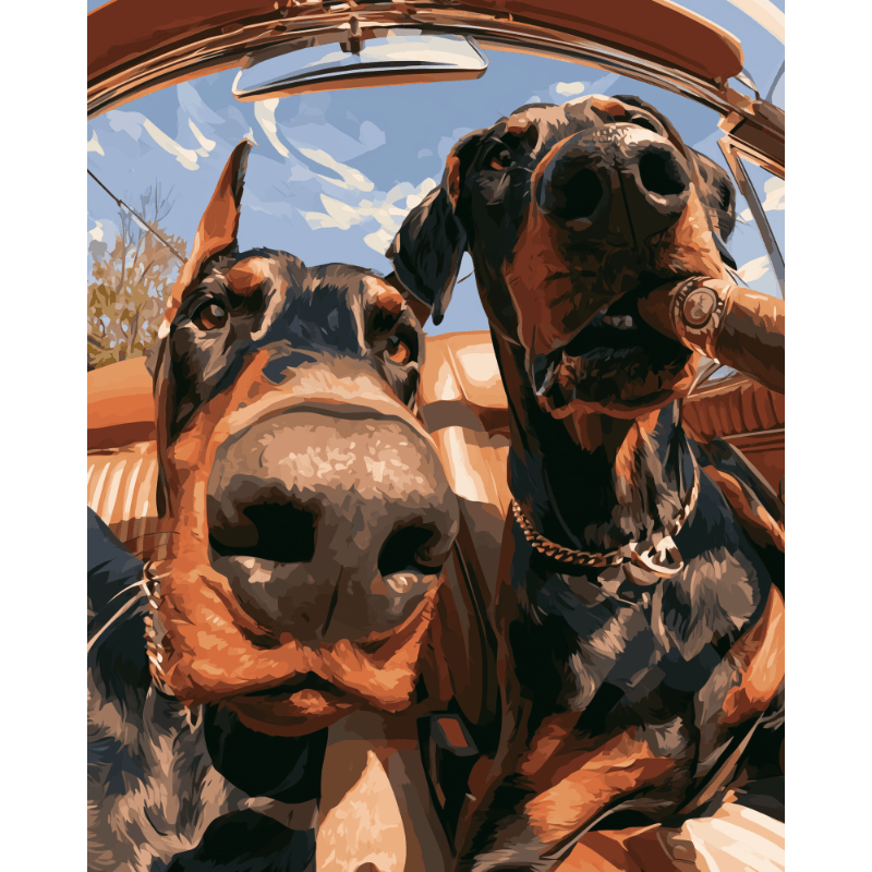 Ronde trip trouble - Diamond Painting