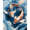 Zwemmen in golven - Diamond Painting
