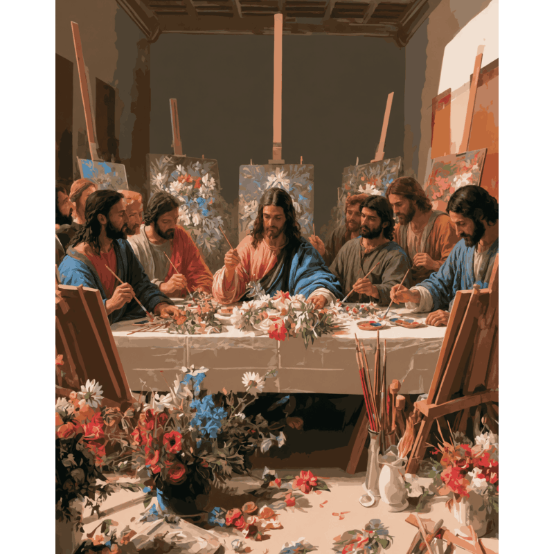 Het laatste avondmaal van de kunstenaar - Diamond Painting