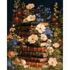 Bloeiende boekenstapel - Diamond Painting