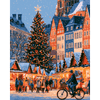 Kerstmarkt plein - Diamond Painting