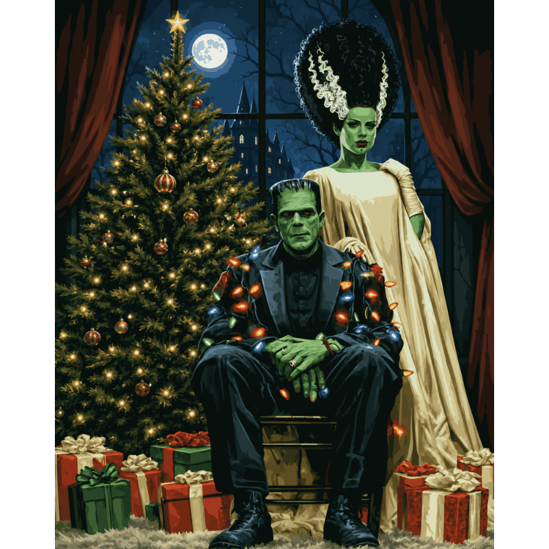 Frankensteins kerst - Diamond Painting