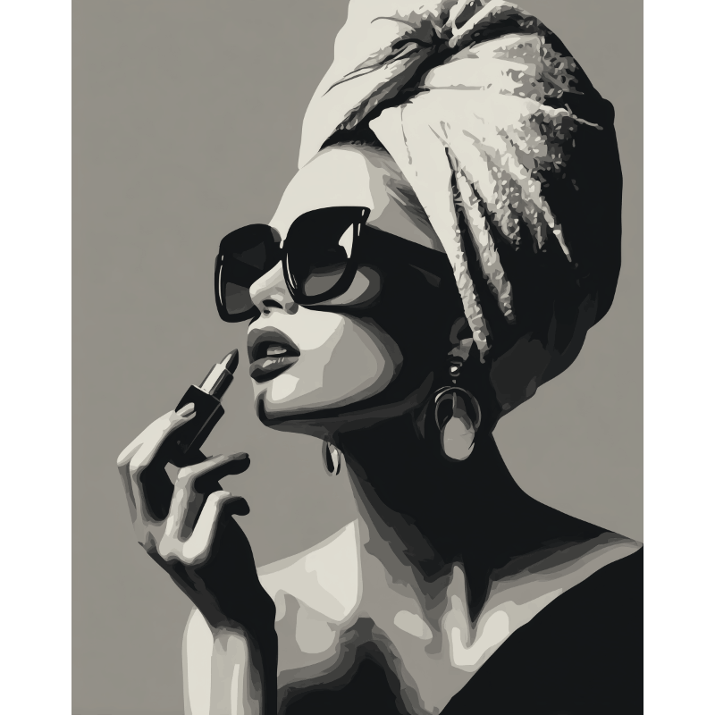 Grijstintenmode - Diamond Painting