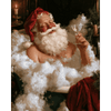 Kerstman bubbelbad - Diamond Painting