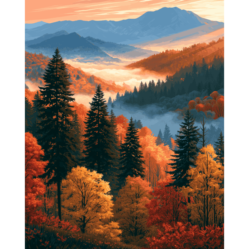 Herfstwaas - Diamond Painting