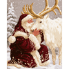Kerstman omhelzing - Diamond Painting