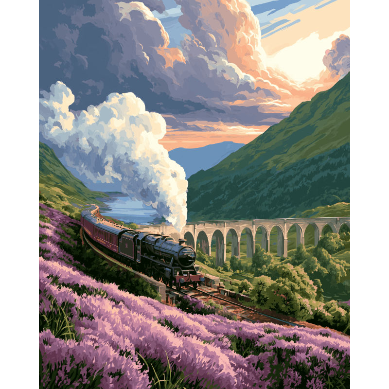 Highland express - Diamond Painting