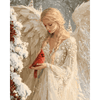 Engel en kardinaalsvogel - Diamond Painting