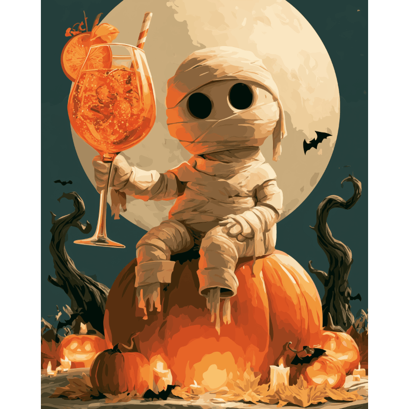 Mummies slaapmuts - Diamond Painting