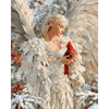 Winter engel kardinaalsvogel - Diamond Painting