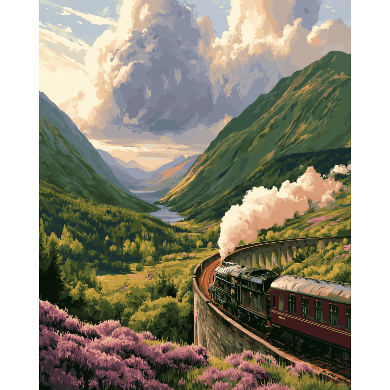 Tocht van de highlander - Diamond Painting