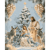 Gouden kerststal - Diamond Painting