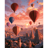 Ballonnen boven Cappadocië - Diamond Painting