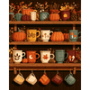 Herfst mok plank - Diamond Painting