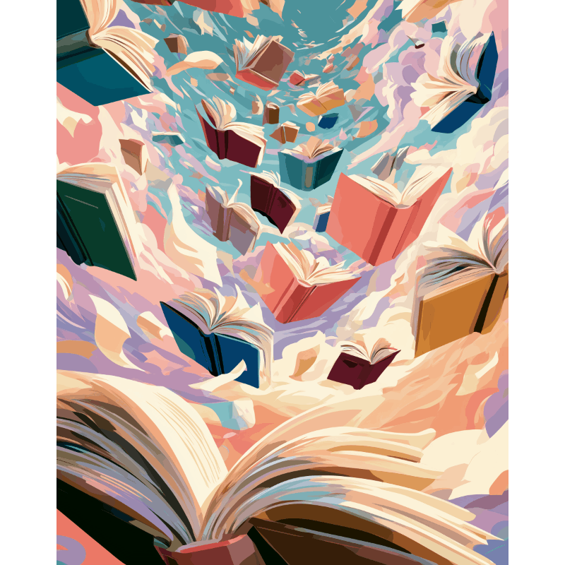Boekenstorm - Diamond Painting