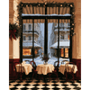 Snowy Café Window - Diamond Painting