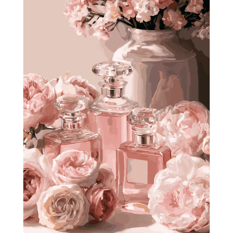 Rozen & parfum - Diamond Painting