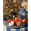 Appels & blauw porselein - Diamond Painting