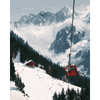 Gondola over de pistes - Diamond Painting