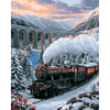 Sneeuwgebonden express - Diamond Painting