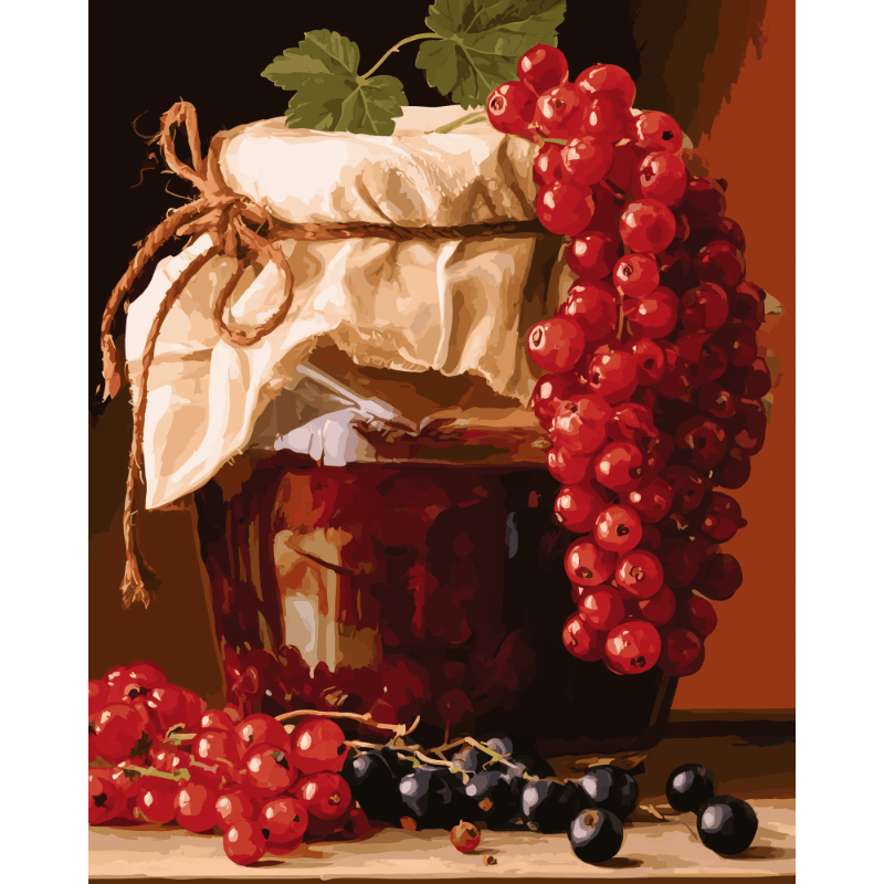 Pot bessenjam - Diamond Painting
