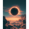 Eclips boven de wolken - Diamond Painting