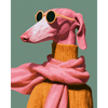 Flamingo hond chic - Diamond Painting