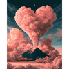 Hart in de lucht - Diamond Painting