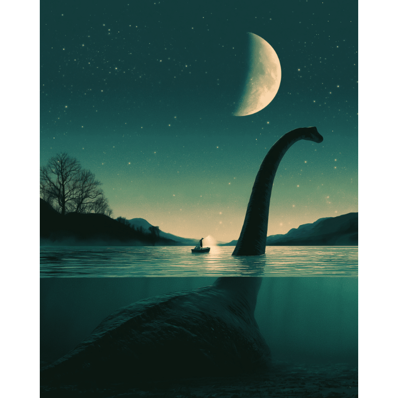 Loch Ness monster - Diamond Painting