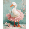 De ganzenballerina - Diamond Painting