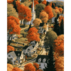 New England herfststadje - Diamond Painting